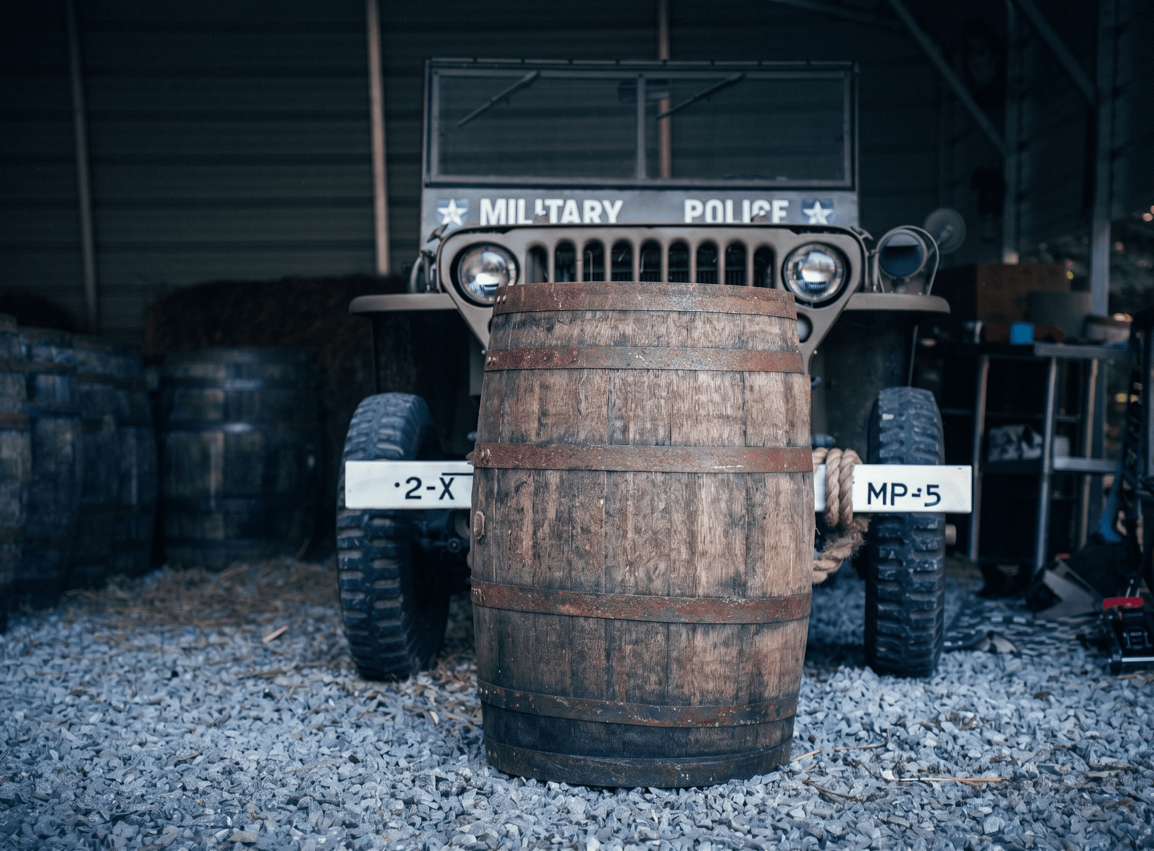 Whole reclaimed bourbon barrel for sale — 53-gallon solid oak barrel from the Kentucky Bourbon Trail with original solid steel hoops