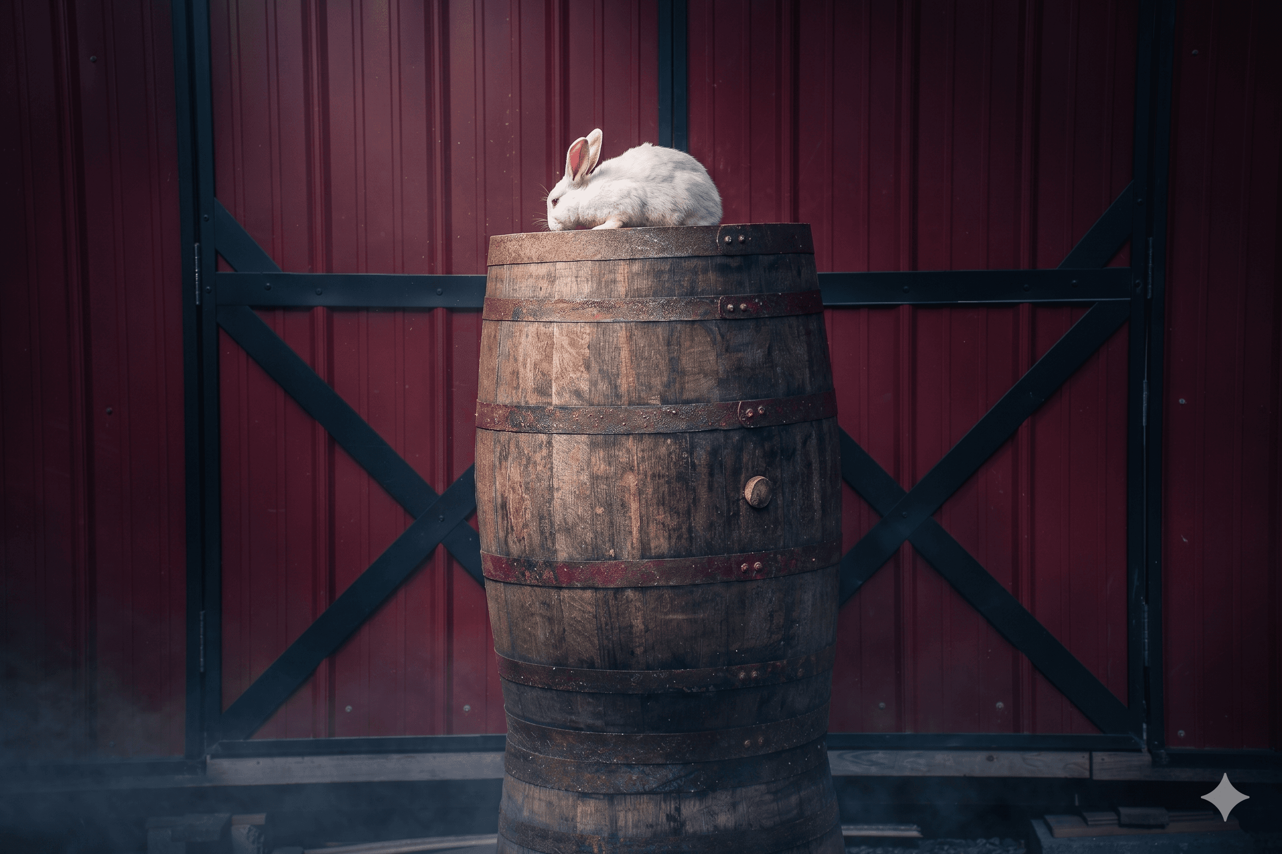 Smoky Mountain Bourbon Barrels — workshop, owner, and barrels on the farm